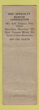 Matchbook Cover - Dave Dettmann Texaco oil gas Bismarck ND WEAR