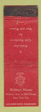 Matchbook Cover - Midston House New York City WORN