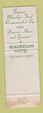 Matchbook Cover - The Mimslyn Motor Inn Luray VA WEAR