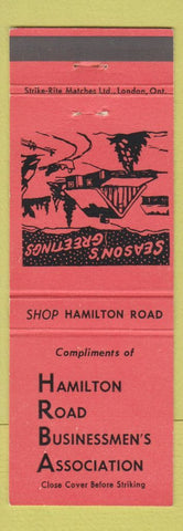 Matchbook Cover - Hamilton Road Businessmen's Association ON