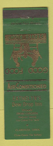 Matchbook Cover - Eathelyn's Dew Drop Inn Clarinda IA WEAR