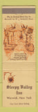Matchbook Cover - Sleepy Valley Inn Warwick NY