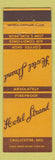 Matchbook Cover - Hotel Strand Chillicothe MO