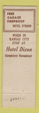 Matchbook Cover - Hotel Strand Chillicothe MO