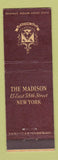Matchbook Cover - The Madison Hotel New York City