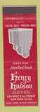 Matchbook Cover - Henry Hudson Hotel New York City