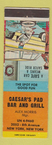 Matchbook Cover - Caesar's Pad Bar and Grill New York City