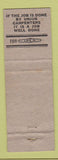 Matchbook Cover - Union Labor Carpenters Union Monmouth IL
