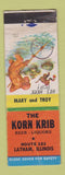 Matchbook Cover - The Korn Krib Latham IL liquor bar? WEAR