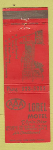 Matchbook Cover - Lorel Motel Elyria OH WEAR