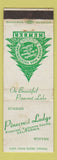 Matchbook Cover - Pinecrest Lodge Tuolumne CA WEAR