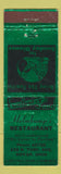 Matchbook Cover - Helmkamp's Restaurant Dover OH