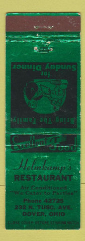Matchbook Cover - Helmkamp's Restaurant Dover OH