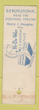 Matchbook Cover - Hi Da Way Boston MA WEAR