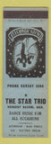Matchbook Cover - The Star Trio Music
