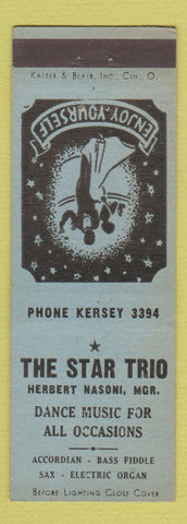 Matchbook Cover - The Star Trio Music
