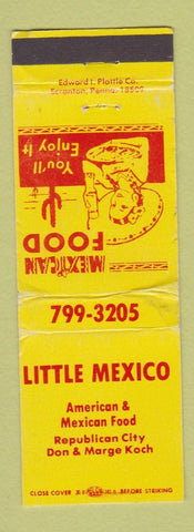 Matchbook Cover - Little Mexico Mexican Food WEAR
