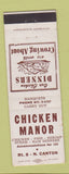 Matchbook Cover - Chicken Manor North Canton OH