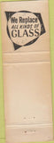 Matchbook Cover - Harding Glass Springfield MO WORN