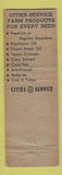 Matchbook Cover - Cities oil gas Jacobson Bros Leeds ND WEAR