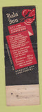 Matchbook Cover - Bala Inn PA WEAR
