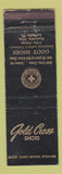 Matchbook Cover - Gold Cross Shoes Goot La Salle IL WEAR