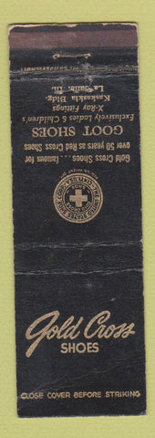 Matchbook Cover - Gold Cross Shoes Goot La Salle IL WEAR