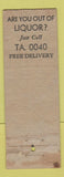 Matchbook Cover - Sealy Mattress Central Liquor Denver Colorado WORN