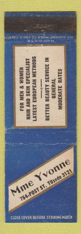 Matchbook Cover - Mme Yvonne Salon