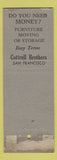 Matchbook Cover - Cottrell Brothers Furniture Moving Storage San Francisco CA