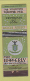 Matchbook Cover - Waverly Hotel Columbus GA Green Room WEAR