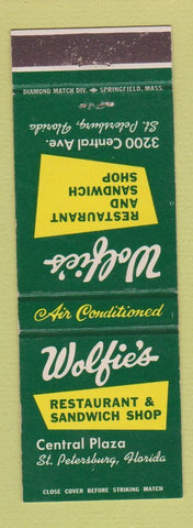 Matchbook Cover - Wolfie's Restaurant St Petersburg FL
