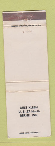 Matchbook Cover - Miss Kleen Berne IN WEAR
