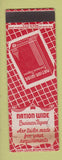 Matchbook Cover - Nation Wide Business Papers SAMPLE WEAR