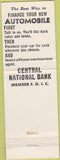 Matchbook Cover - Central National Bank Carthage MO