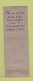 Matchbook Cover - Maison Lafitte Palm Beach FL French WEAR