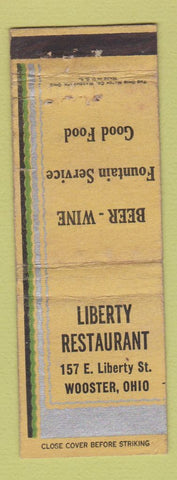 Matchbook Cover - Liberty Restaurant Wooster OH WEAR