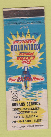 Matchbook Cover - Cities oil gas Hogans Flint MI WEAR