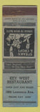 Matchbook Cover - Key West Restaurant Chicago IL WEAR
