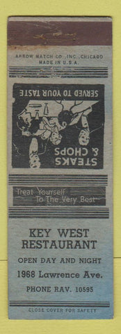 Matchbook Cover - Key West Restaurant Chicago IL WEAR