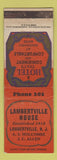 Matchbook Cover - Lambertville House NJ