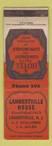 Matchbook Cover - Lambertville House NJ