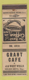 Matchbook Cover - Grant Cafe Chicago? Helen Metz
