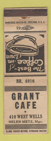 Matchbook Cover - Grant Cafe Chicago? Helen Metz
