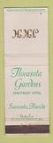Matchbook Cover - Florasota Gardens Hotel Sarasota FL Monogram