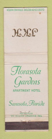 Matchbook Cover - Florasota Gardens Hotel Sarasota FL Monogram