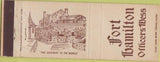 Matchbook Cover - Fort Hamilton Officers Mess
