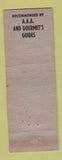 Matchbook Cover - Petit Chalet Inn Danbury CT