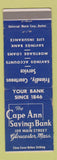 Matchbook Cover - Cape Ann Savings Bank Gloucester MA WEAR