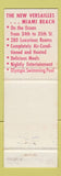 Matchbook Cover - Versailles Hotel Miami Beach FL